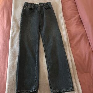 ZARA - Jeans Mid-rise, Black/Grey, Straight leg